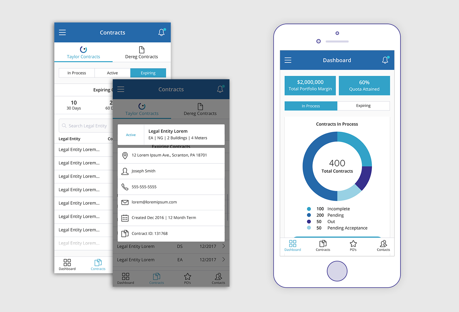 Contract Management Portal Mobile App