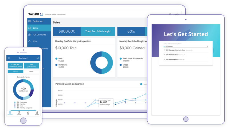 Contract Management Portal Responsive